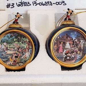 Vintage Bradford Disney Christmas ornaments
